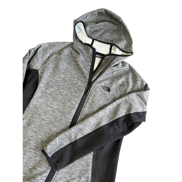 The North Face Womens Full-Zip Gray Hoodie Jacket Size L - Picture 1 of 12